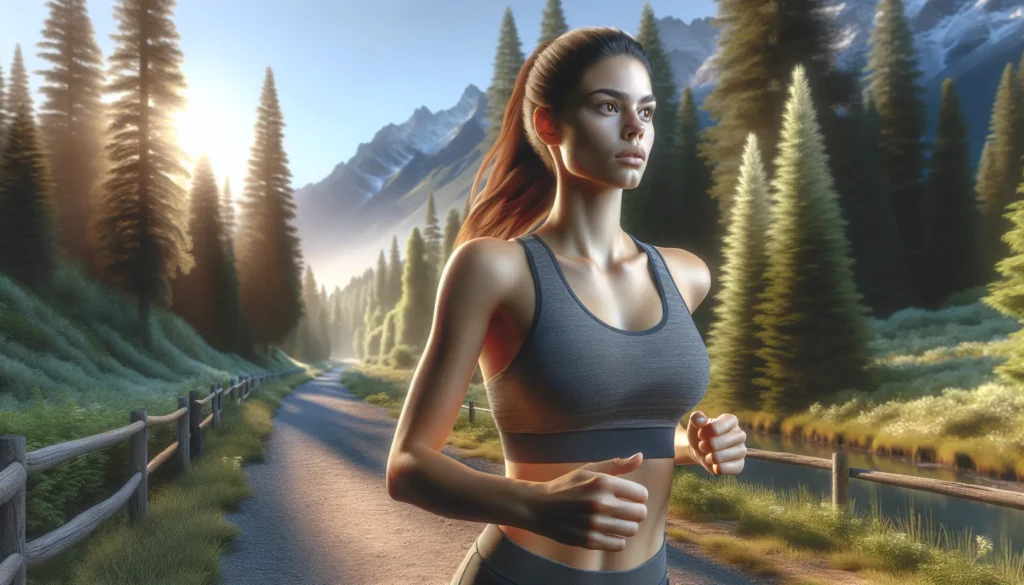 Speed running gril